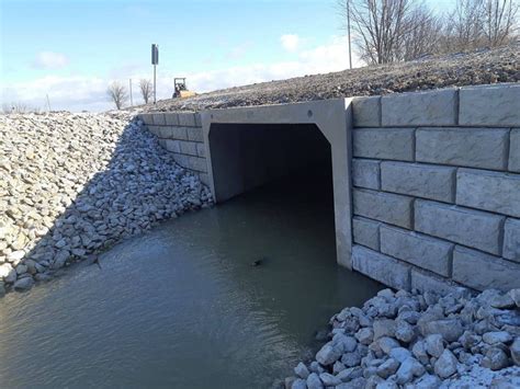 Precast Concrete All Skew Culvert Installed At Mollard Line Cold Stream Concrete