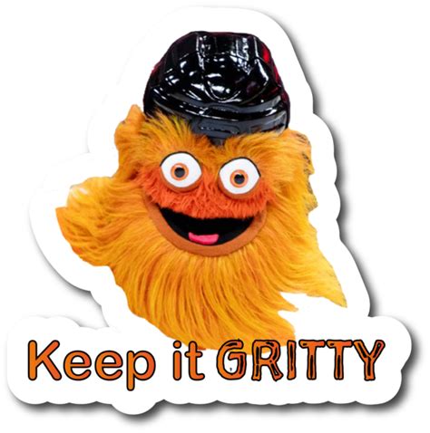 Gritty Sticker 25 Tall Philadelphia Flyers Mascot Keep It Laptop Nhl