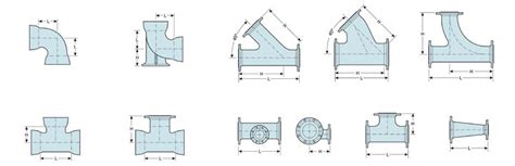 Ductile Iron Pipe Fittings Dimensions