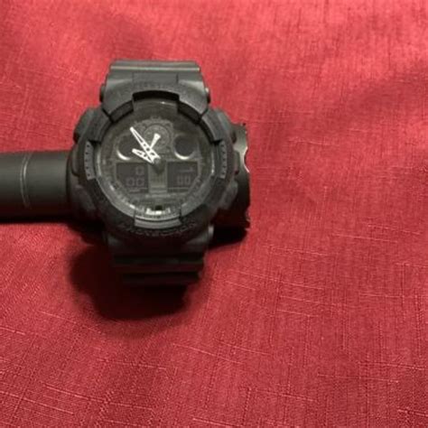 Casio G Shock Ga100 1a1 Analog Digital Blackout Military Mens Watch