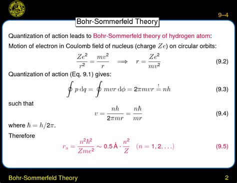 Astronomical Radiation Processes: Chapter 9: Atomic Physics : Bohr ...