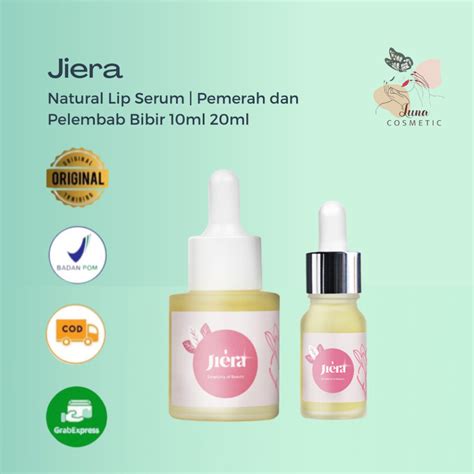 Jual Jiera Natural Lip Serum Varian 10ml 20ml Pelembab Dan Pemerah Bibir Alami Pertama Di