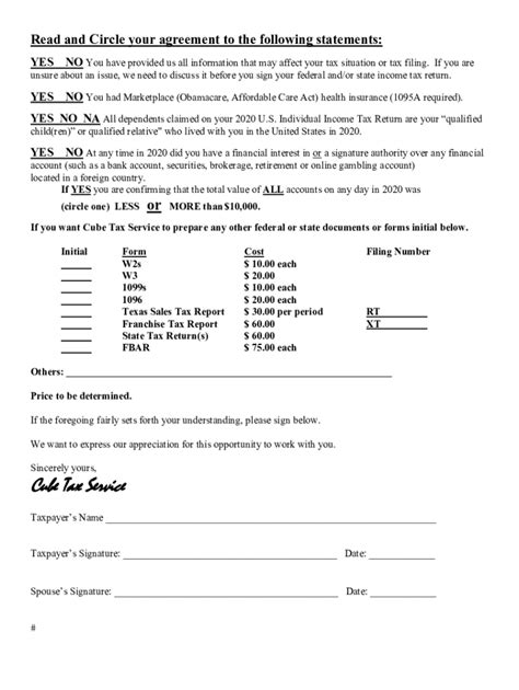 Tax Preparation Engagement Letter Template Fill Out Sign Online Dochub