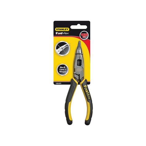 STANLEY FatMax Bent Snipe Nose Pliers 160mm 6 1 4in BM Steel