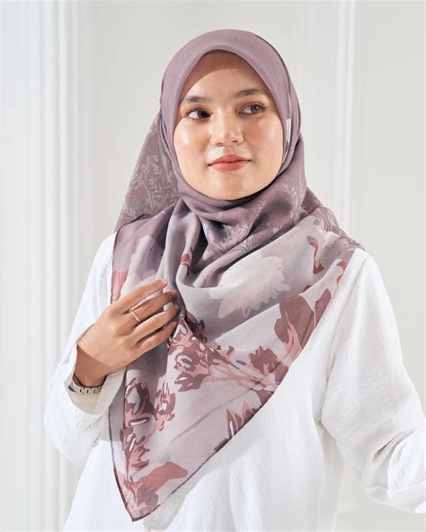 Tudung Bawal Cotton Voile Aidilfitri Festive Brownies Kualiti