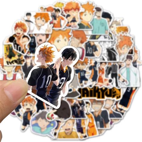 Haikyuu Pegatinas Jap N Dibujos Animados Anime Coleccionista Cm Pvc