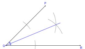 Printable instructions for bisecting an angle with compass and ...