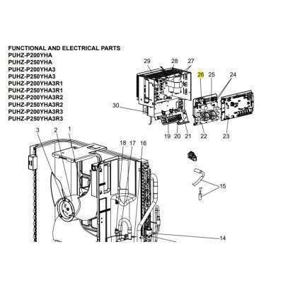 Resistor Unidad Exterior Mitsubishi Electric Modelo Puhz P Yha