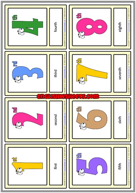 Ordinal Numbers Flashcards The Best Porn Website