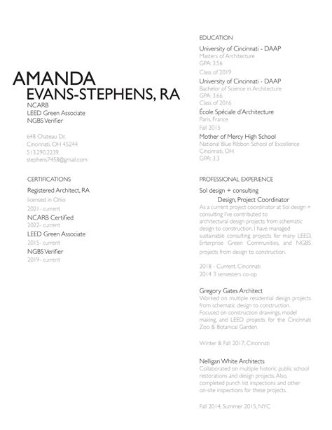 Resume By Amanda Evans Stephens Issuu