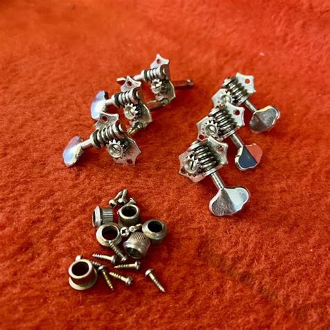 Grover Sta Tite Guitar Tuners C 1950 Nickel Original Vintage USA