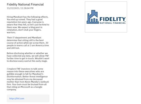 Fidelity National Financial Takes Down Systems Following Cyberattack ...