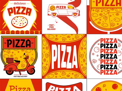 Pizza Box Art Grid by Richard Mullins on Dribbble