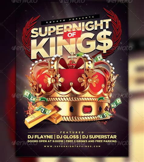 Kings Party Flyer Template - 19+ Free & Premium Download