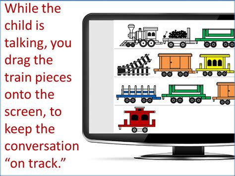 Train Conversation Activity With Moveable Train Pictures For