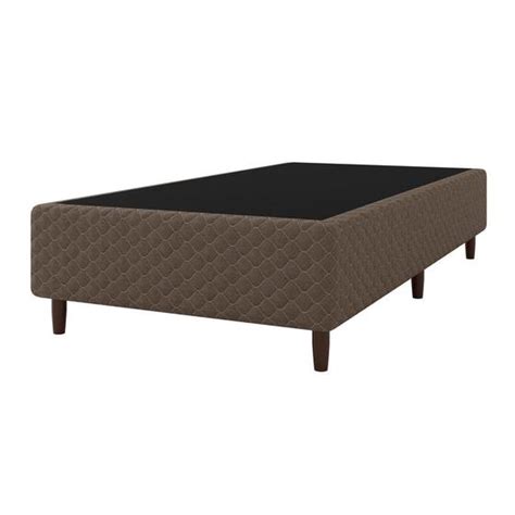 Base Cama Box para Colchão Solteiro 88x188cm Clio Marrom Umaflex Base