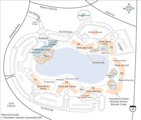 Wyndham Bonnet Creek Resort Map - Maps For You