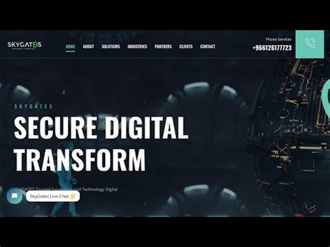 Skygates Cyber Security Portfolio Website Html Css Js