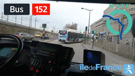 Bus 152 RATP Porte de la Villette Métro Gonesse ZAC des Tulipes