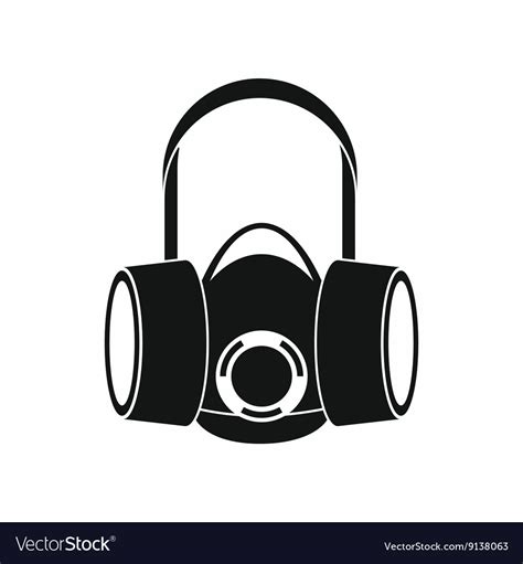 Respirator Icon Simple Style Royalty Free Vector Image