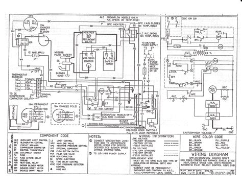 Goodman Air Conditioning Wiring Diagram Inside Gas Heater Th