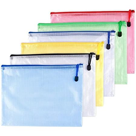 Vicloon Pcs Pochette Document Document Dossier Pochette Pvc Zip A