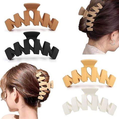 Lot de 4 pinces à cheveux antidérapantes 4 3 pouces Maintien solide