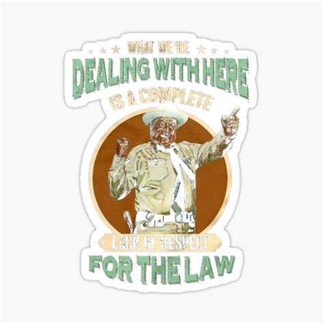 Vintage Retro The Law Smokey The Bandit Smile Face Art Sticker For