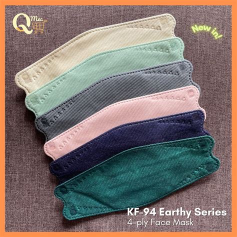 KF94 EARTHY SERIES 4 PLY FACE MASK 10 20PCS INDIVIDUAL PACK