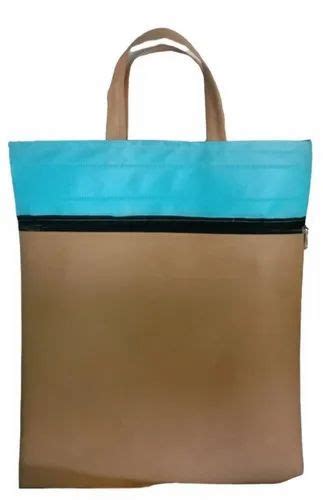 Loop Handle Plain Non Woven Zip Bags For Shopping Capacity 5kg At Rs