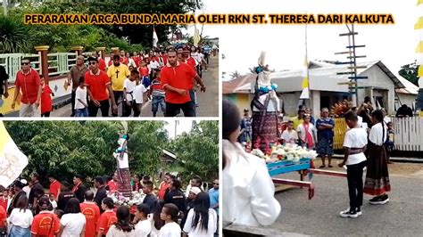 perarakan arca bunda maria oleh rkn st thesa  kalkuta kalkuta