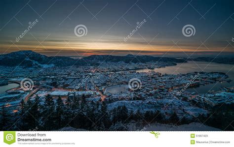 Winter in Bergen, Norway stock image. Image of fjord - 51667423