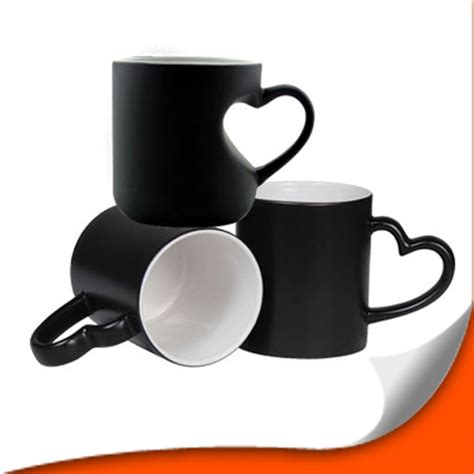 Ceramic Black Blank Sublimation Magic Mug Size Dimension Oz Size