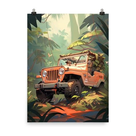 Buy Jeep Poster as Wall Art for Jeep Lovers Jeep Lovers, Anime Wall Art ...