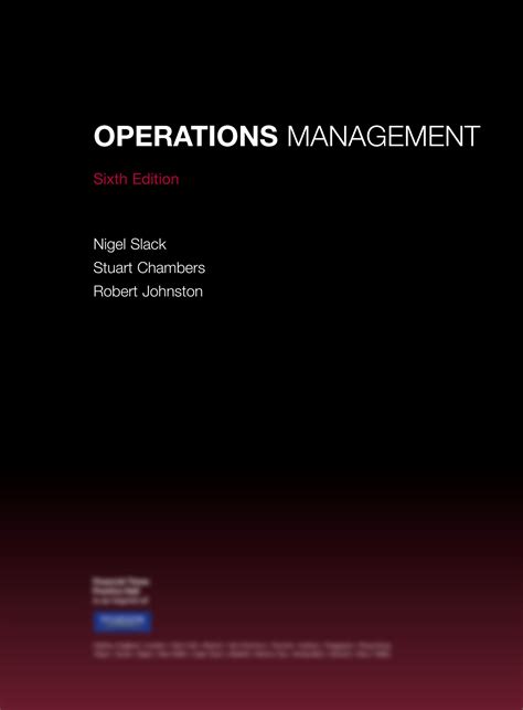 Operations Management Nigel Slack 3rd Edition 3