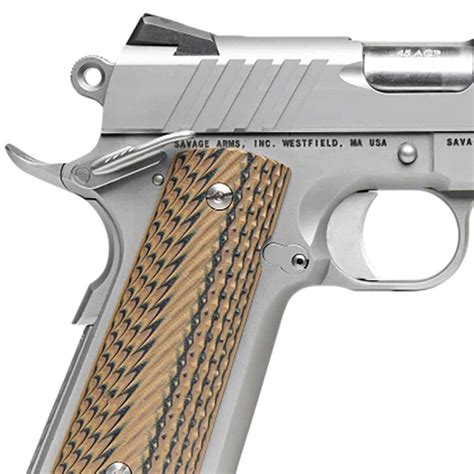 Savage Arms 1911 Government 45 Auto Acp 5in Stainless Steel Pistol 8 1 Rounds Sportsman S