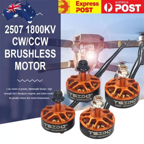 4PCS 1800KV RC FPV Drone 3 6S Brushless Motor Parts For Tyro129 CW CCW