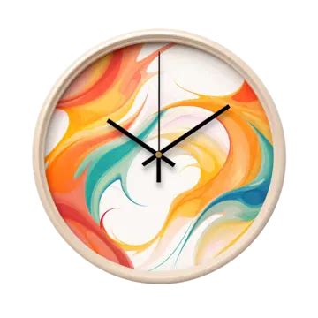 Colorful Wall Clock Wall Clock Clock Analog Clock PNG Transparent