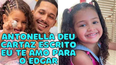 BRUNA DINIZ Edgar está dando a sua parte da casa Antonella vê o Edgar