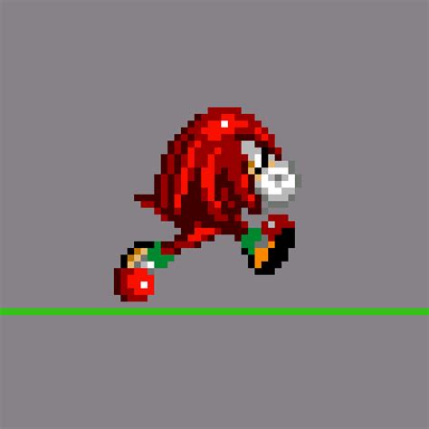 Pixilart Knuckles Sonic Chaos Walk Cycle Edit Update By Chris Oc