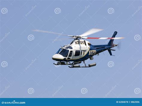 NYPD Helicopter editorial stock photo. Image of carrying - 6284878