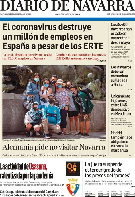 Periodico Diario De Navarra 2972020