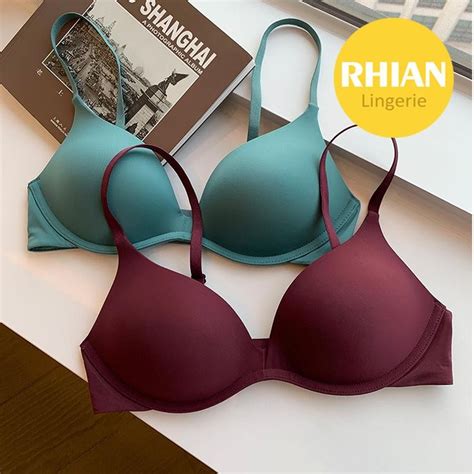 Rhian Plus Size Push Up Bra For Flat Chested Woman Non Wire Underwear Sexy Lingerie With Foam