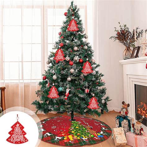 Cehvom Christmas Tree Pendant Indoor Christmas Red Decorative Pendant