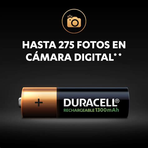 Pilas Recargables Duracell Aa De Mah Duracell