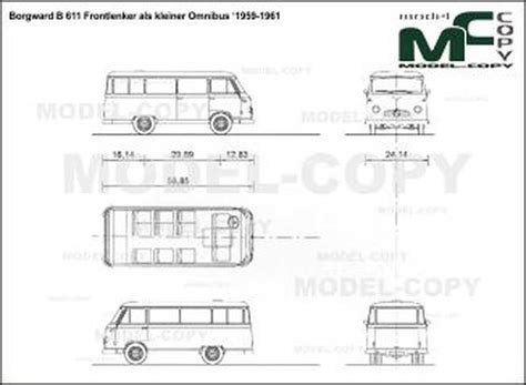 Borgward B Frontlenker Als Kleiner Omnibus D Drawing