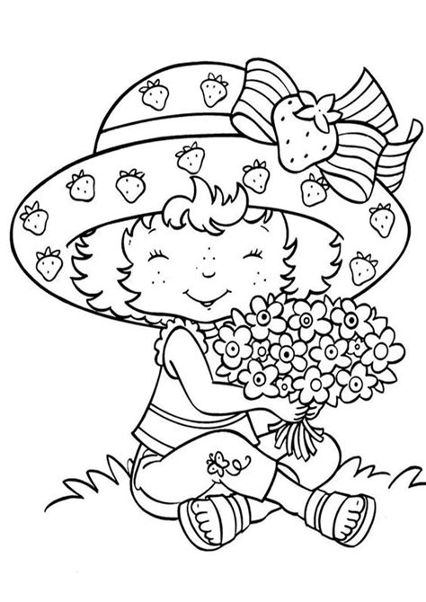 Free Easy To Print Strawberry Shortcake Coloring Pages Cartoon