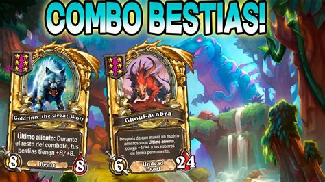 Combo Bestias Hearthstone campos de batalla battlegrounds en español