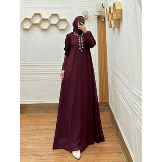 Jual GAMIS DRESS KHAZANAH SATU SET HIJAB SEGI EMPAT LD 110 PB 140