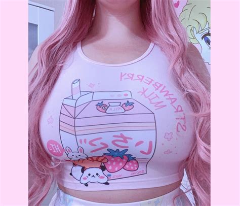 Kawaii Clothing Fairy Kei Yume Kawaii Crop Top Pastel Etsy